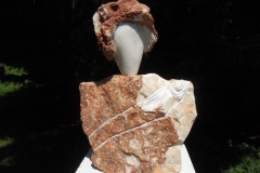 Iris VARGAS - Buste calcite 40 cm Taille directe